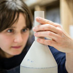 Jessica Thorn at work in her studio 2018